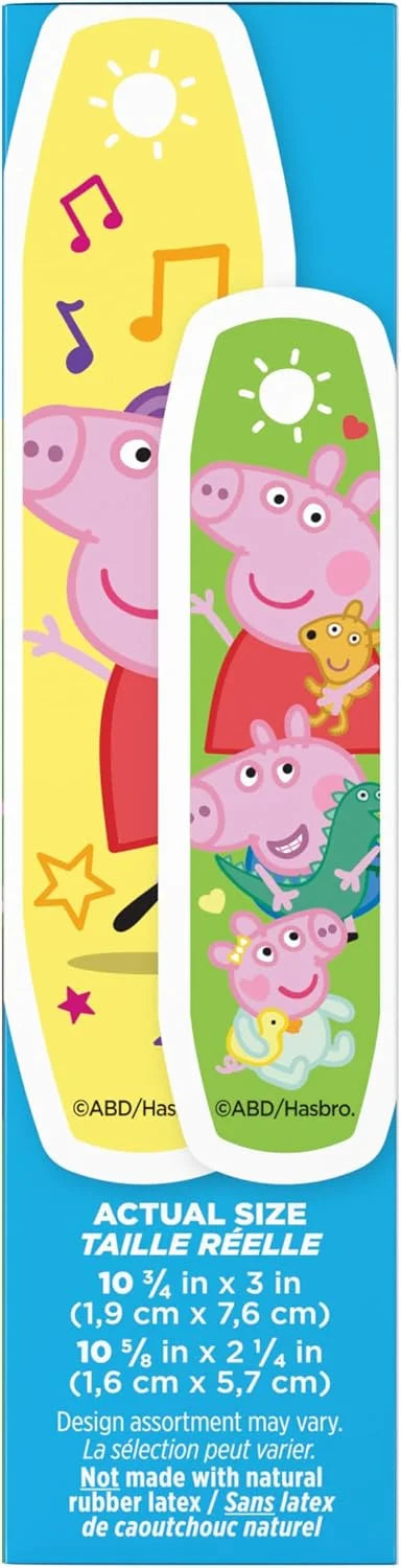 BAND-AID Brand Adhesive Bandages, Peppa Pig, Assorted Sizes, 20 Count