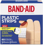 BAND-AID Plastic Adhesive Bandages, 3/4 x 3, 60/Box